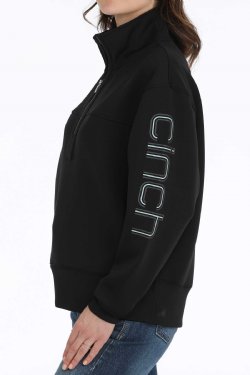 Women's 1/4 Zip Pullover - Black - MAK7907001