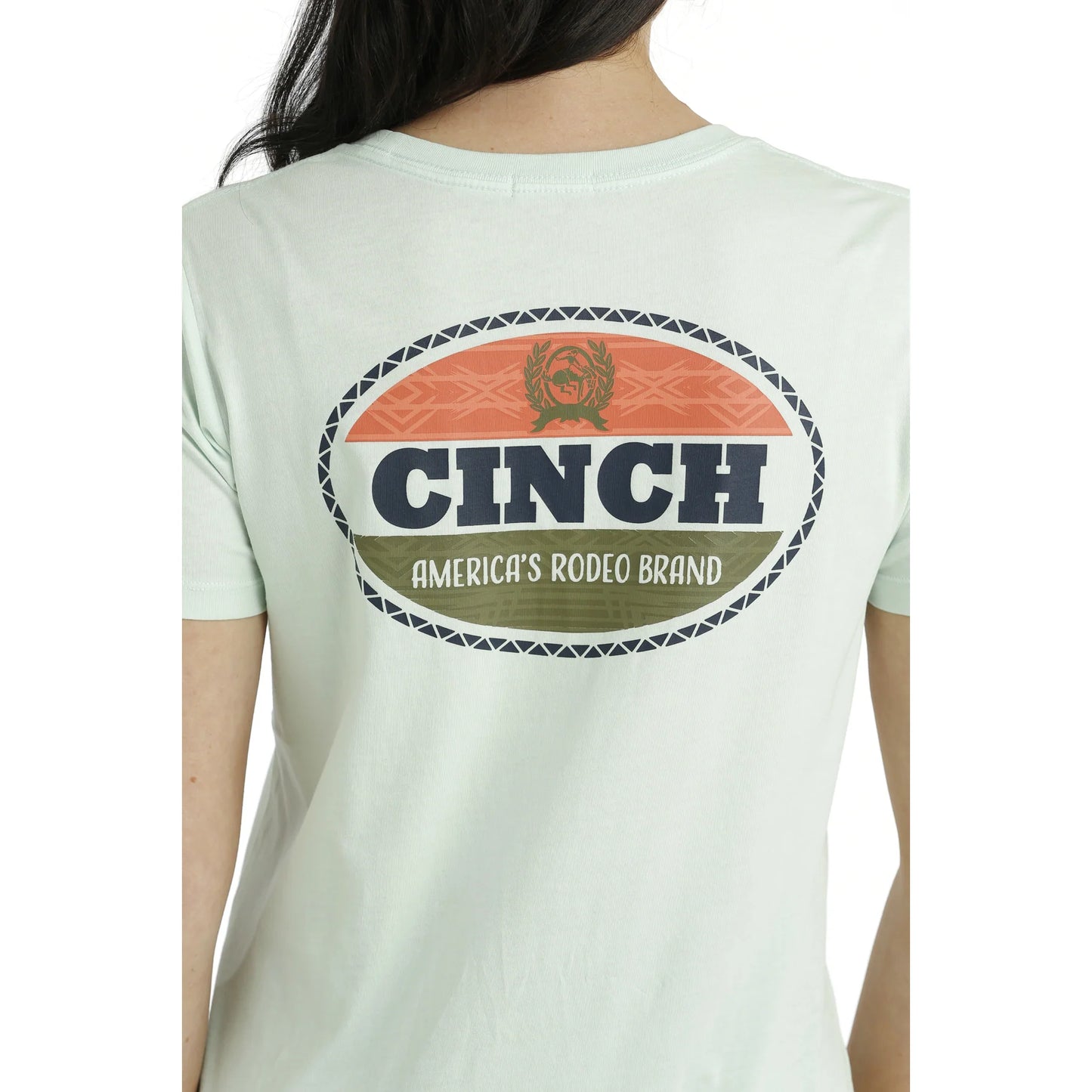 Cinch Ladies Light Blue America's Rodeo Brand T-Shirt - MSK7901006
