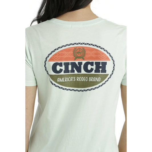 Cinch Ladies Light Blue America's Rodeo Brand T-Shirt - MSK7901006