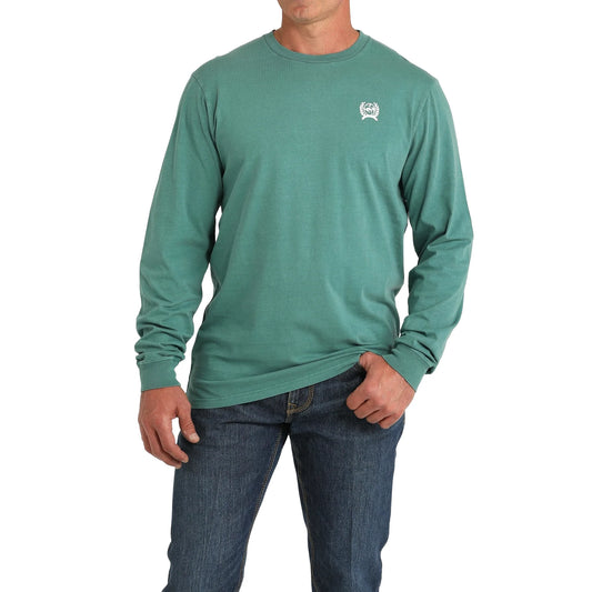 Men's Original Long Sleeve Green T-Shirt - MTK1721015