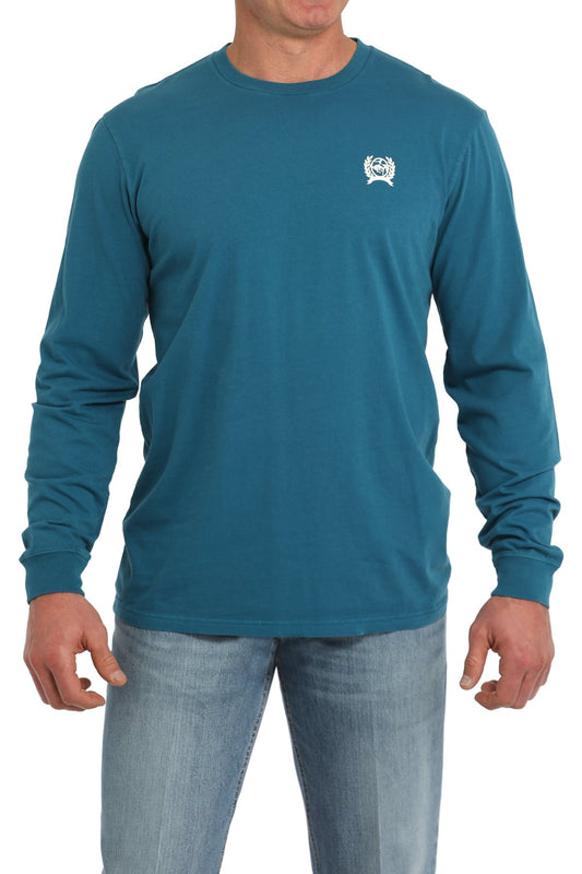 Men's Cinch Saloon Tee- Teal - MTK1721018