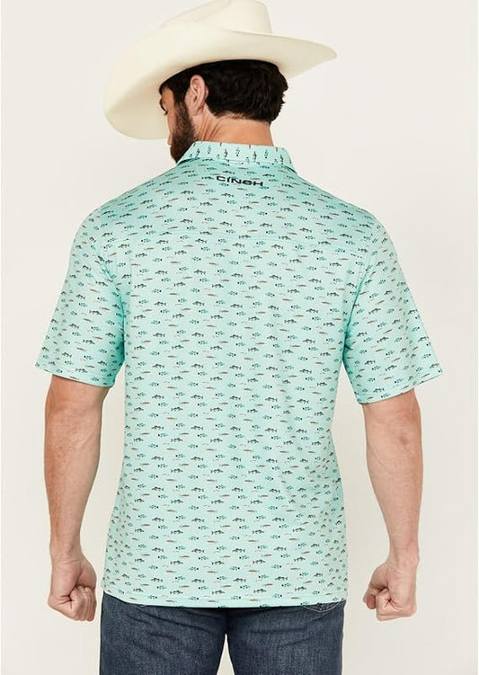 Men's ArenaFlex Turquoise Polo - MTK1863039