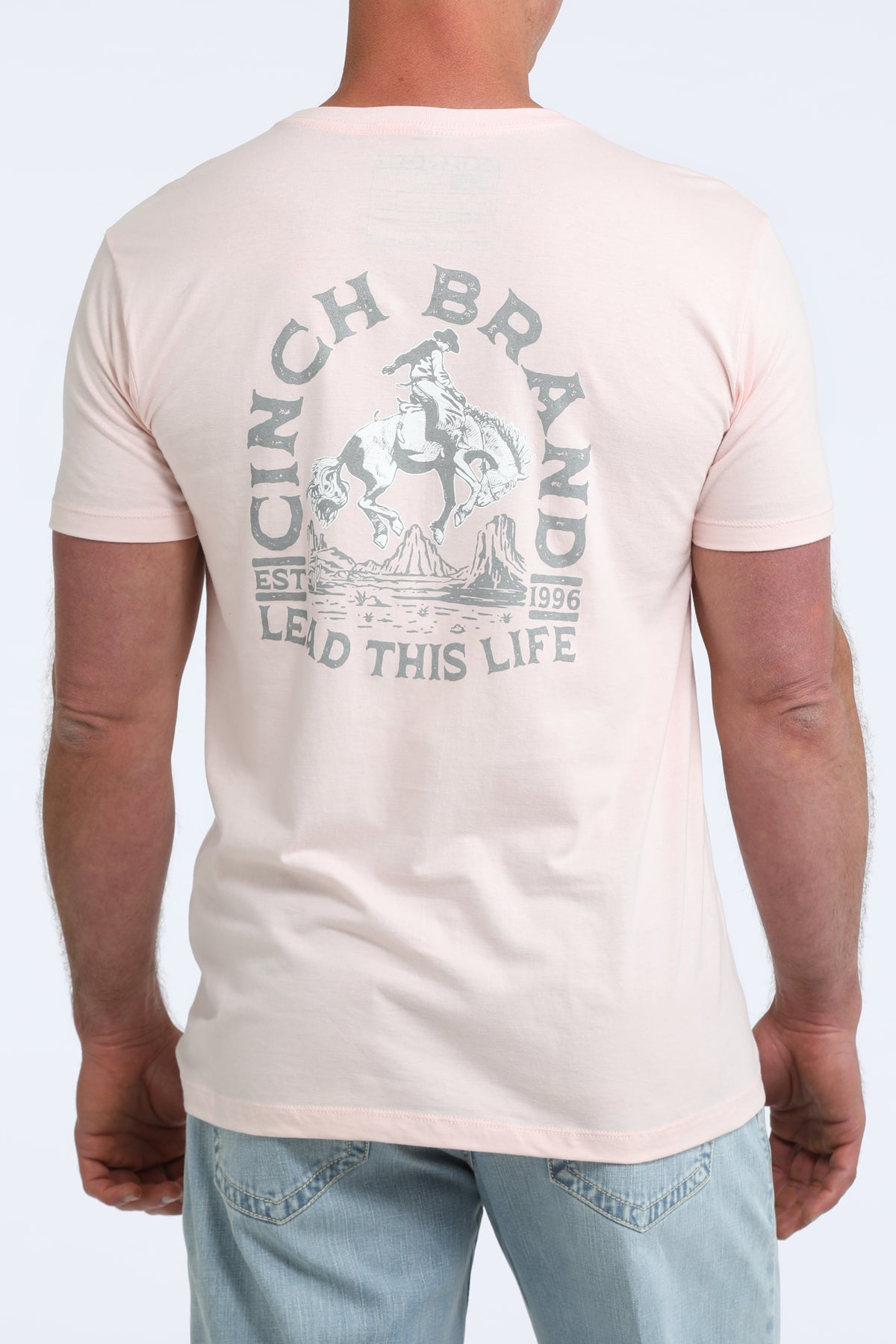 Cinch Men's Pink Graphic Tee MTT1690728