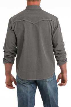 Men's Arenaflex Western Camp Shirt - Charcoal - MTW1403001