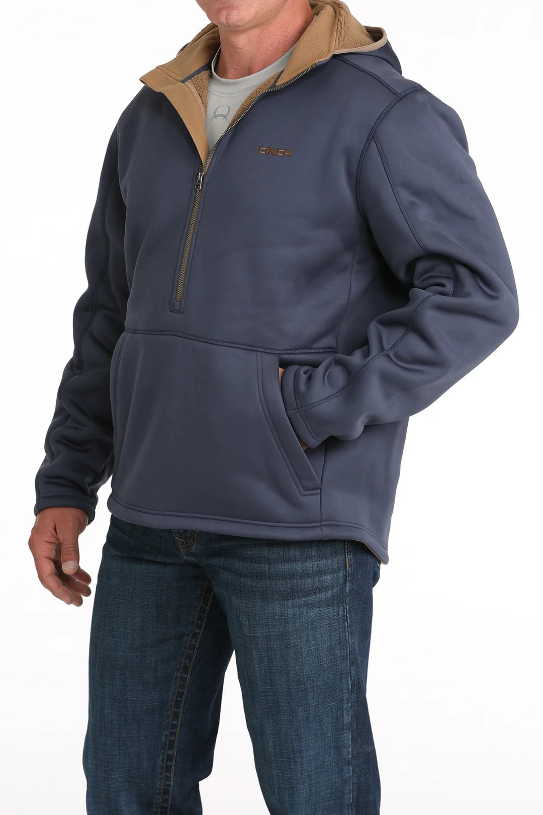 Cinch Men's Navy Sherpa Hoodie