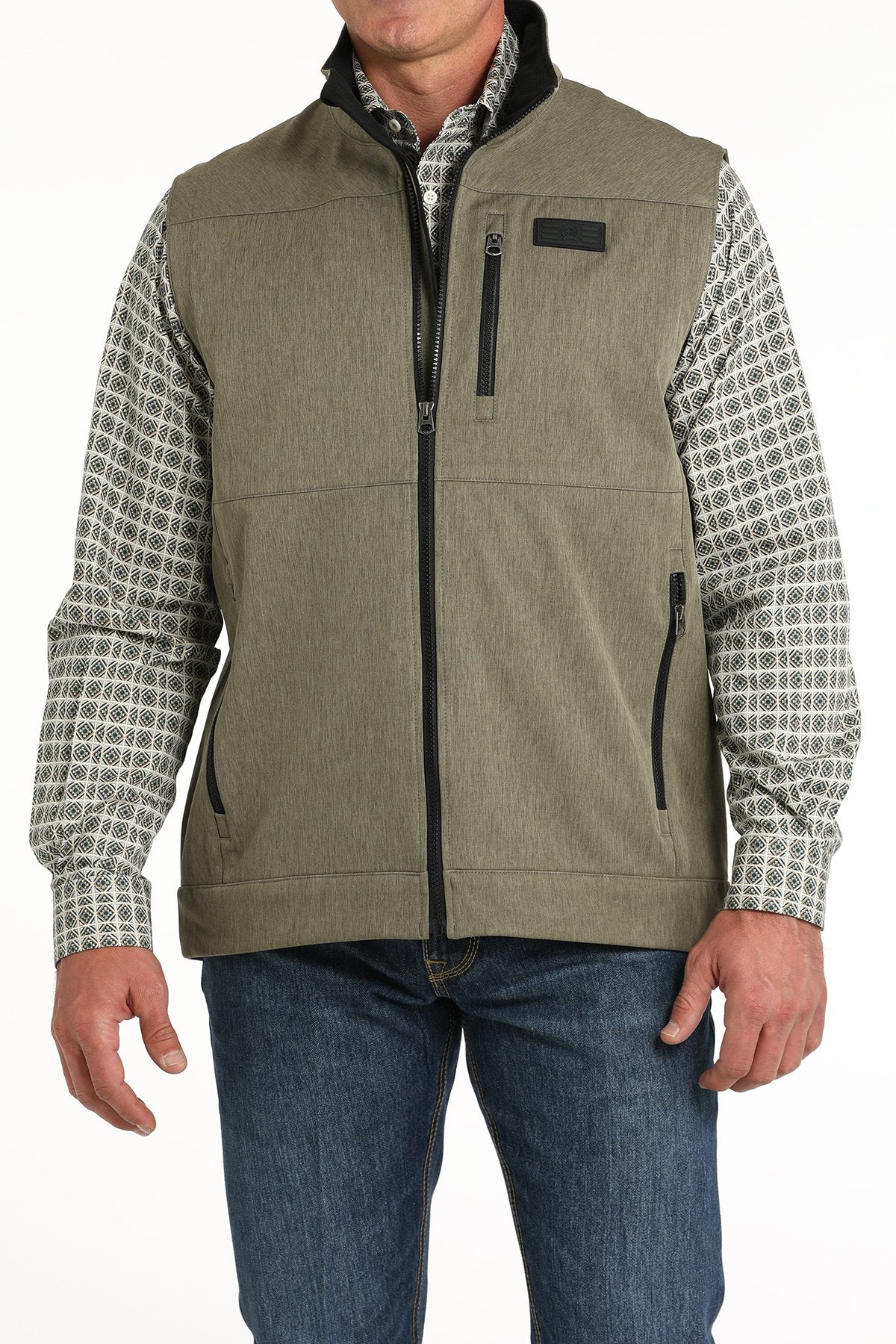 Men's Softshell Vest - Olive - MWV1515021