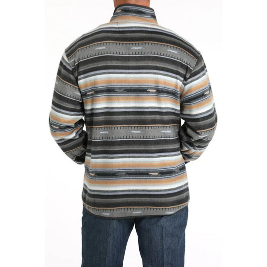 Men's Black Polar Fleece Pullover - MwK1514024