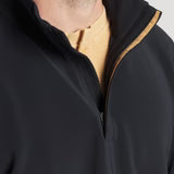 Canton Performance Quarterzip-Black With Gold