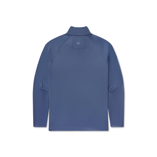 Southern Marsh Men's Southampton Performance Quarter Zip - Stripes Navy