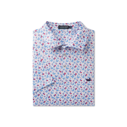 Floral patterned shirt on a white background