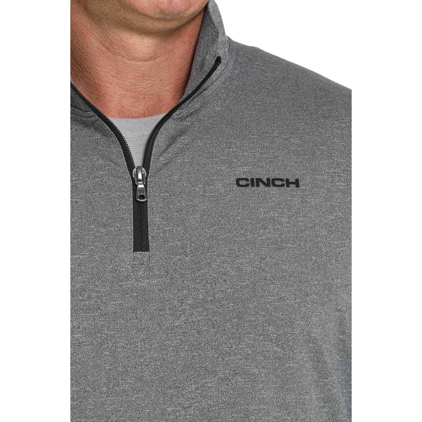 Cinch Men's 1/4 Zip Charcoal Grey Pullover