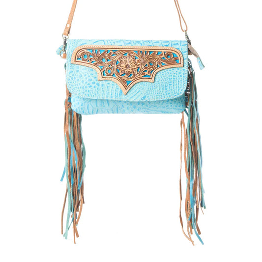 HEARTSY HAND TOOLED BAG