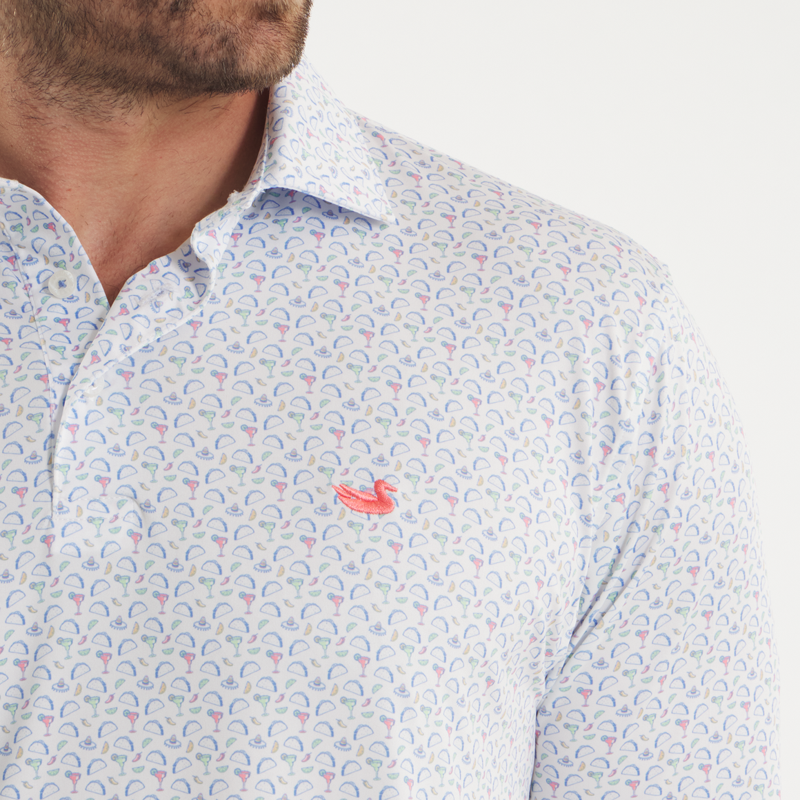 SOUTHERN MARSH-Flyline Performance Polo - Olé Tuesday