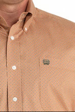 Cinch Men's Brown Geometric Print Button-Down Western Shirt