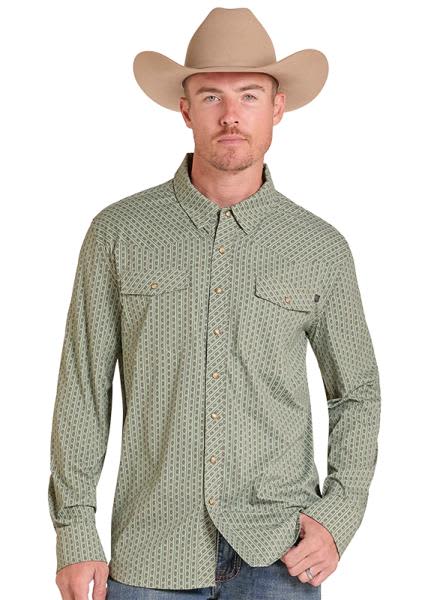 Cool and comfortable! This Tek Western shirt by Rock N Roll Denim, will keep you cool and in style on those hot days