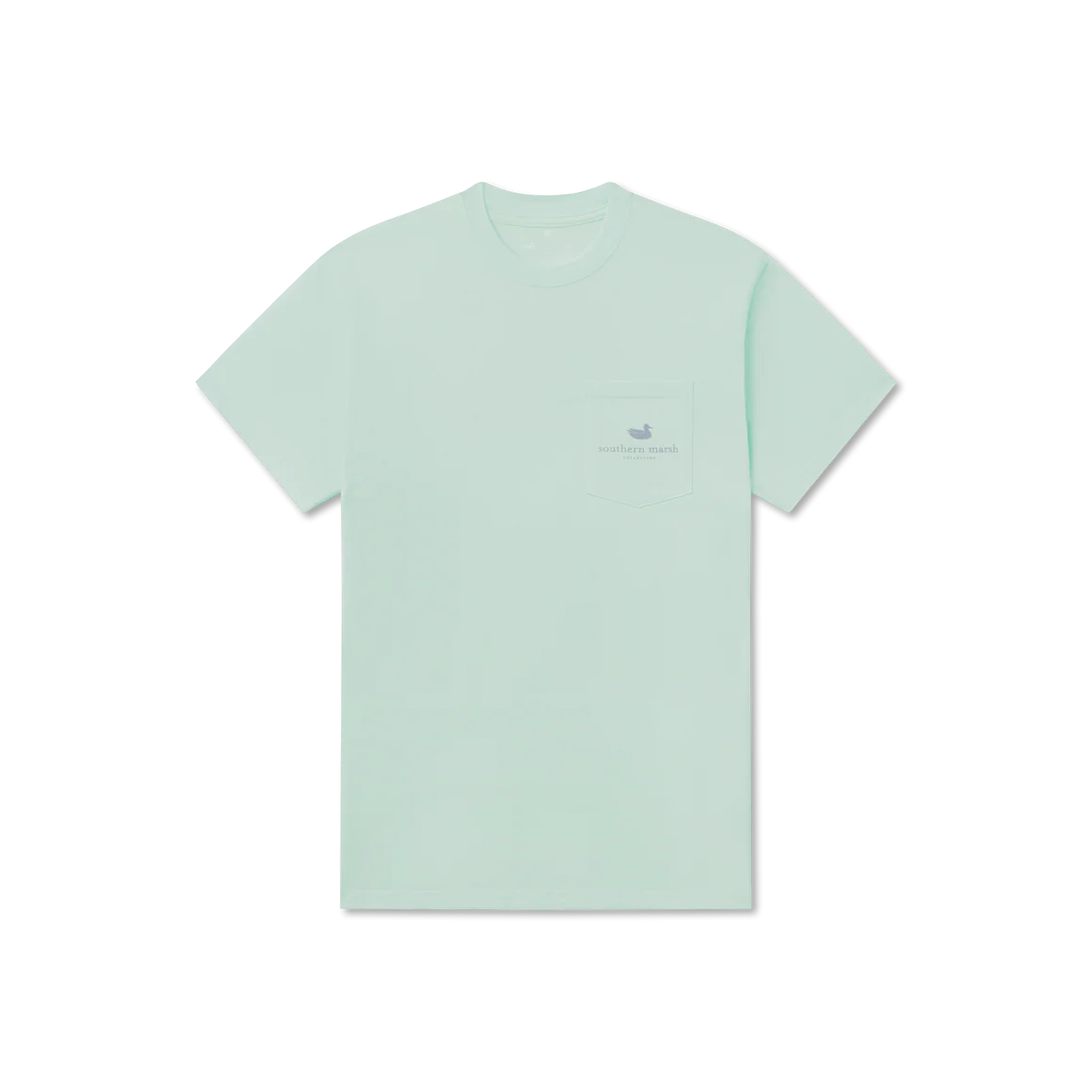 Light green t-shirt on a white background