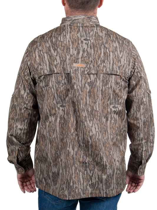 Habit - Men's Hatcher Pass Long Sleeve Camo Guide Shirt - Mossy Oak