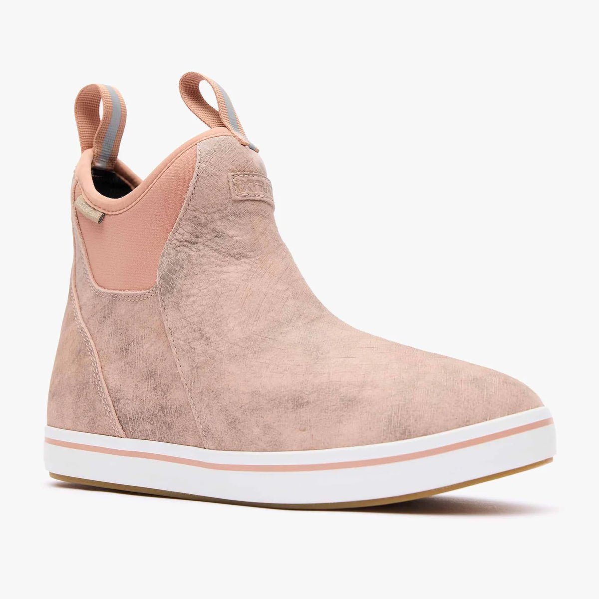 Women's Leather Ankle Deck Boot-XWAL400