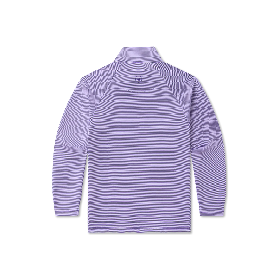 Southern Marsh Boy's Southampton Performance Quarter Zip - Stripes Purple