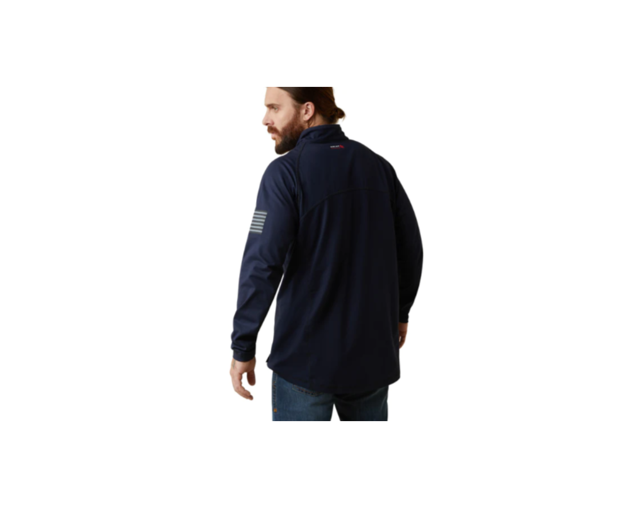 FR Combat Stretch Patriot 1/4 Zip Work Shirt - Navy - 10043565