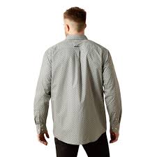 ARIAT GREY TRISTAN CLASSIC FIT PRINT - MENS SHIRT