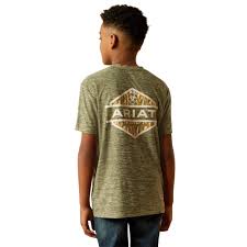 ARIAT Tree Bark Camo Charger T-Shirt