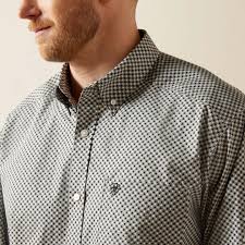 ARIAT GREY TRISTAN CLASSIC FIT PRINT - MENS SHIRT