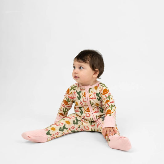Hey Y'all Western Bamboo Convertible Baby Pajamas