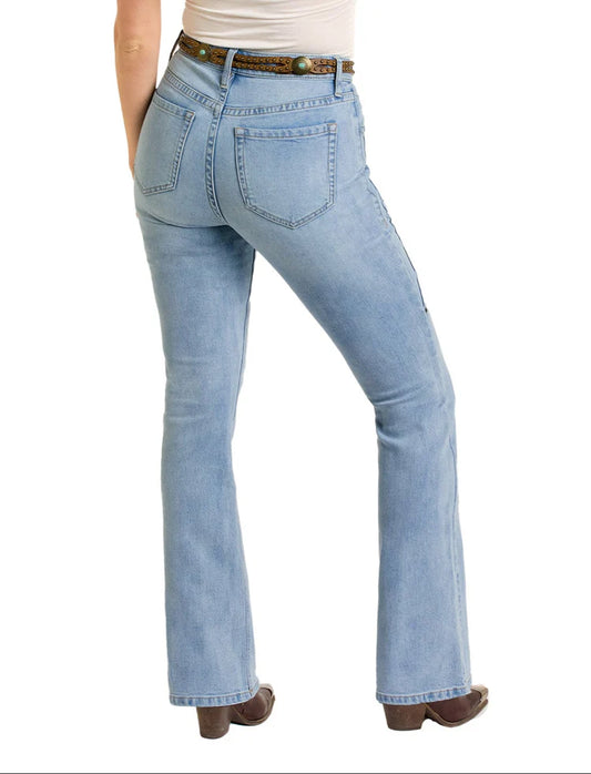 WOMAN'S Zig Zag High Rise Bootcut Jeans