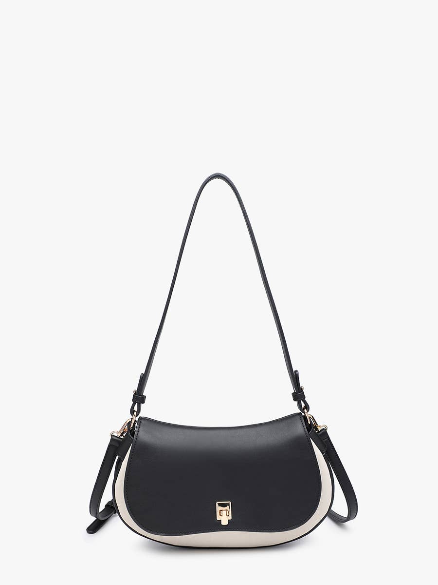Jen & Co. - Quinn Faux Suede Shoulder Bag w/ Push Lock | M2850