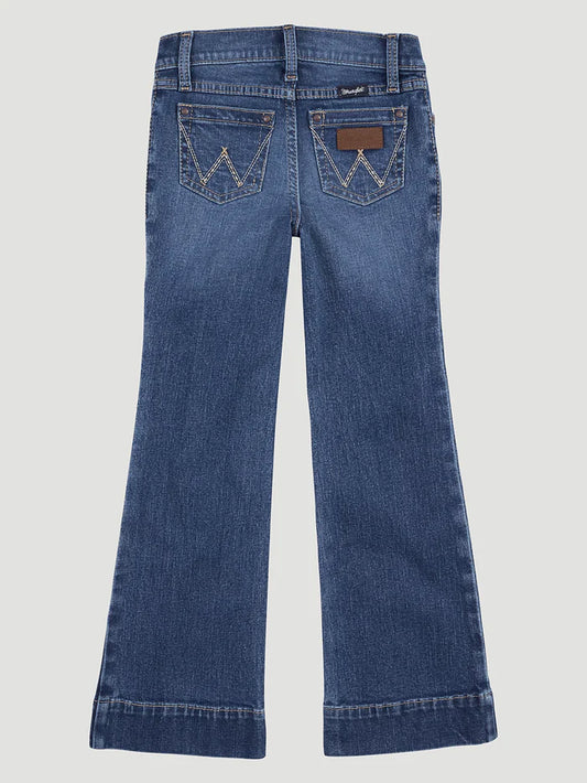 Blue jeans on a light gray background