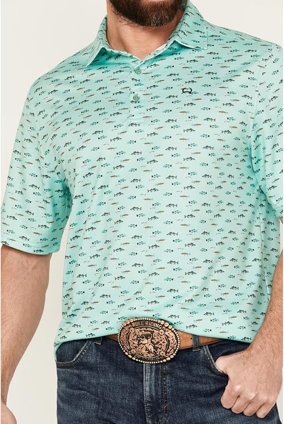 Men's ArenaFlex Turquoise Polo - MTK1863039
