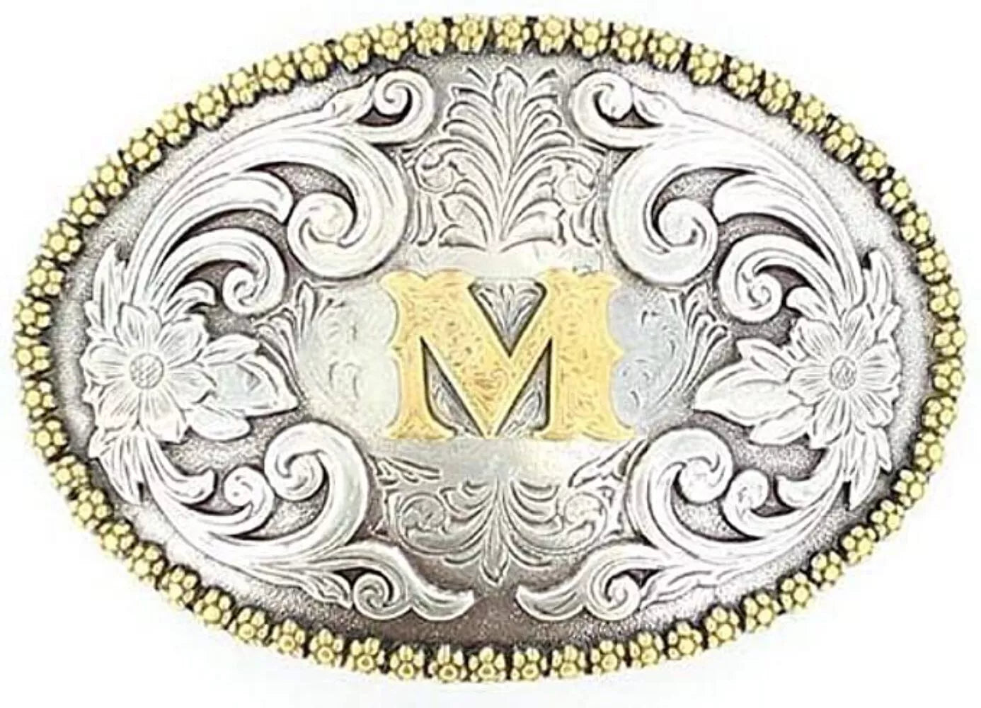 NOCONA OVAL INITIAL BUCKLE M - ACC BUCKLE - 37072-M