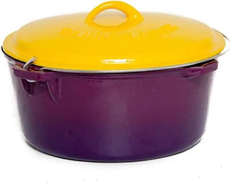 #12 DUTCH OVEN CAST IRON PURPLE