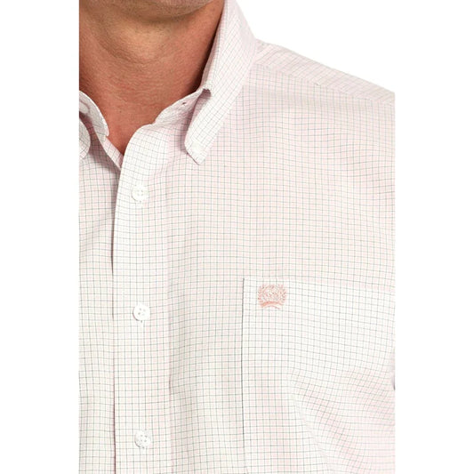 Men’s Cinch Button Up Lt Pink LS Shirt