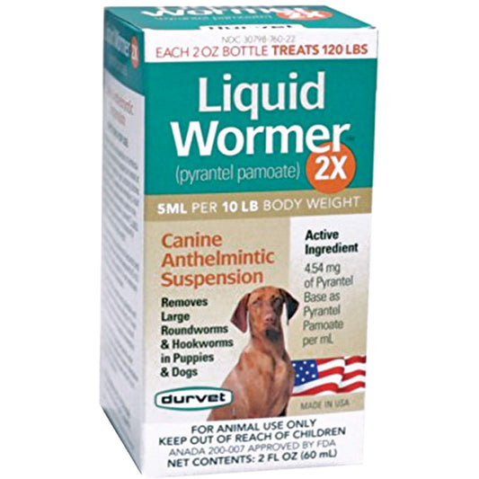 Desparasitante líquido 2X para perros 2 oz