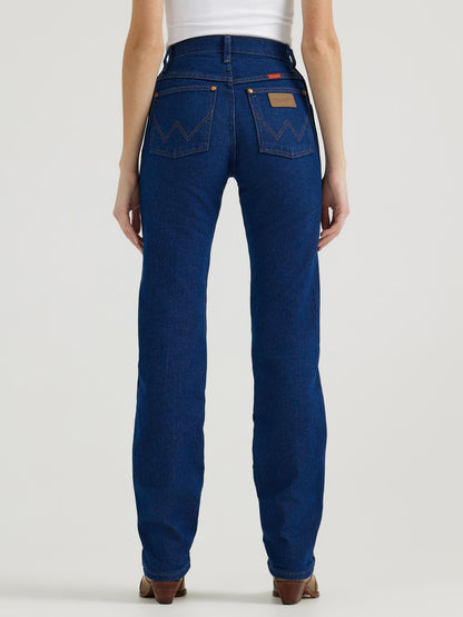 Person wearing blue jeans on a white background