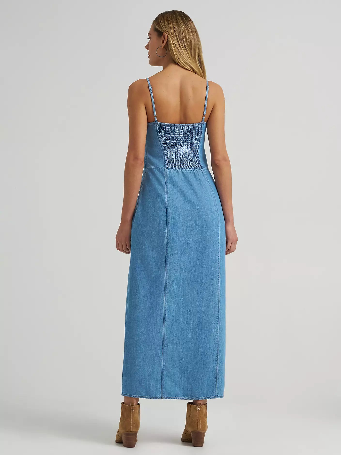 white christmas dresses Wrangler Women's Denim Slit Front Maxi Dress main image 1