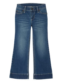 Blue jeans on a white background