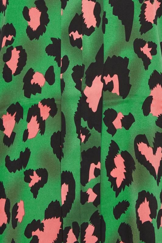 GREEN COMBO LEOPARD SHIRT