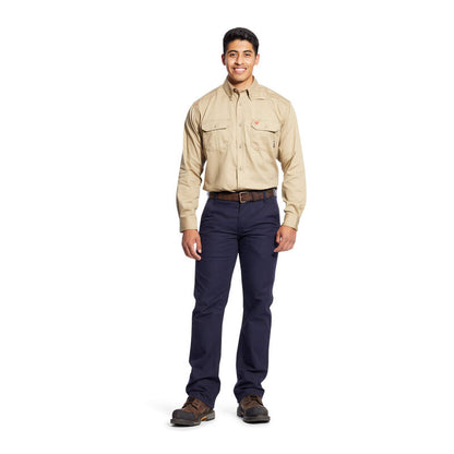 FR Solid Work Shirt - Khaki - 10012251