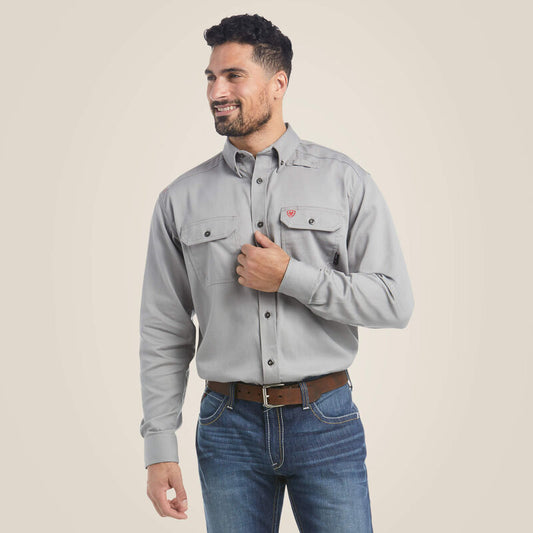 FR Solid Work Shirt - Silver Fox - 10012253