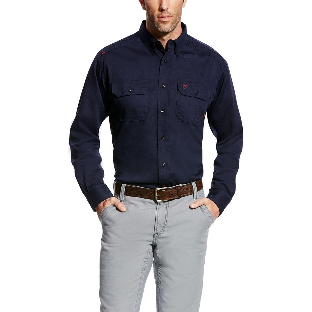 FR Solid Work Shirt - Navy - 10018816