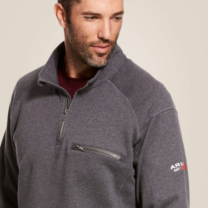 FR Rev 1/4 Zip Top - Charcoal Heather - Men - 10027924