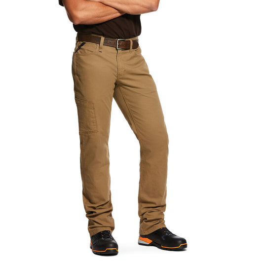 Rebar M4 Relaxed DuraStretch Made Tough Stackable Straight Leg Pant - Field Khaki - 10030239