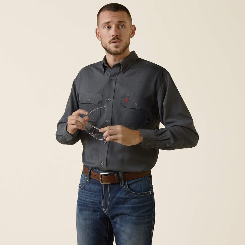 FR Air Inherent Work Shirt - Charcoal Heather - 10040901