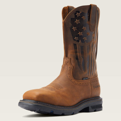 Sierra Shock Shield Patriot Steel Toe Work Boot- 10044426