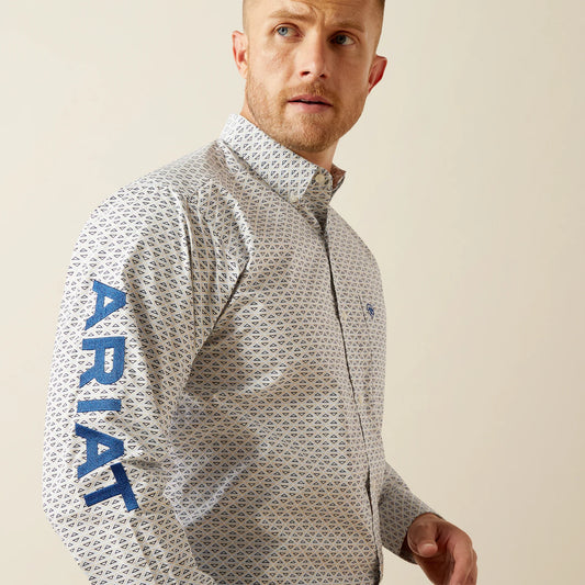 MEN'S Team Drew Classic Fit Shirt BLUE/NAVY - 10054667