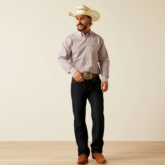 MNS Pro Series Glen Classic Fit Shirt BRICK - 1005467