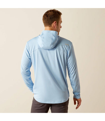 MNS Rebar Sunblocker Hooded T-Shirt PLACID BLUE - 10054882